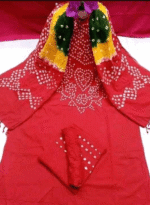 চুন্দ্রি বাটিক থ্রি পিস (সুতি)