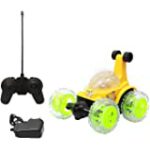 Chhota Bheem Rechargeable 360 Degree Stunt Rolling Remote Control Car with Lights and Music for Kids (Multi-Colors)