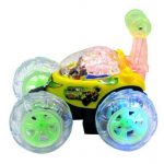 Rechargeable 360 Degree Stunt Rolling Remote Control Car with Lights and Music for Kids (Multi-Colors)