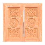 CTG Teak Exclusive Double Door (DW-124) Size -81" x 82"