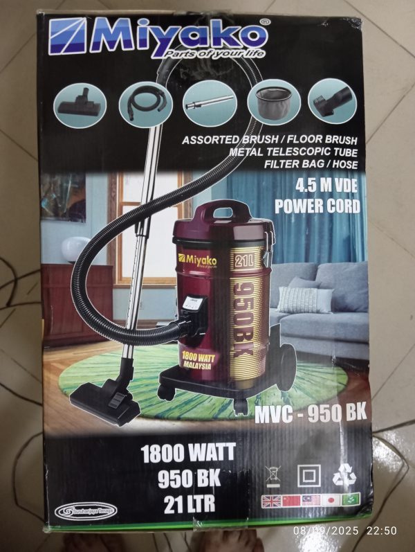 Miyako Electric Vacuum Cleaner MVC-950BK - Image 3