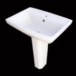 GRACELIA Wash Basin (50cm) with Pedestal (ROSA)