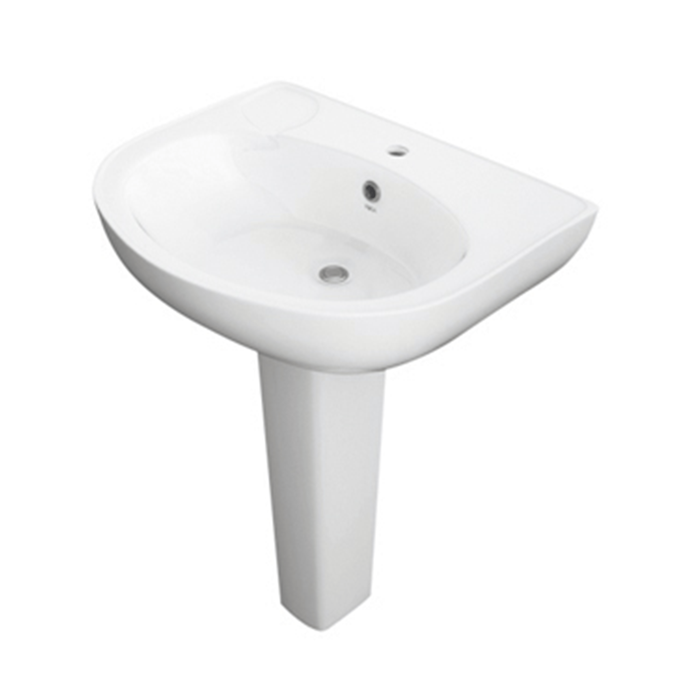 NOVA 50 cm Wash Basin with full Pedestal (ROSA)