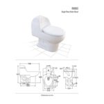 Rosa RHINO Single piece water closet - Image 3