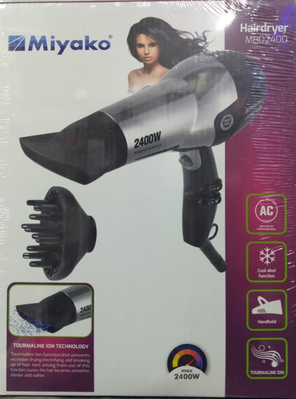 Miyako Hair Dryer MHD 2400 (Maximum Watts-2400)
