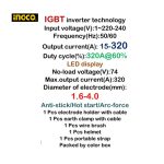 320A SMART INVERTER WELDING MACHINE INGCO - Image 2