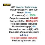 400A MMA Inverter Welding Machine INGCO - Image 2
